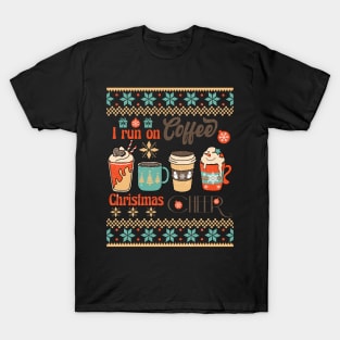 I Run on Coffee & Christmas Cheer Sublimation T-Shirt